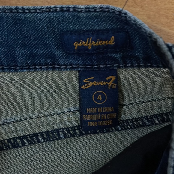 Seven7 Girlfriend Capri Jeans Size 4 - Picture 4 of 5